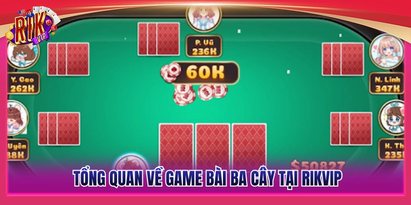 Giới thiệu chung về bài ba cây trên hệ thống Rikvip 